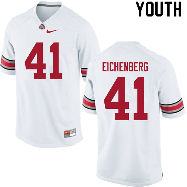 Youth #41 Tommy Eichenberg Ohio State Buckeyes College Football Jerseys Sale-White